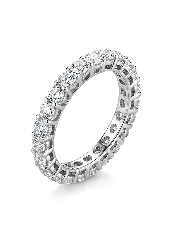 Celestia Petite Silver Eternity Band