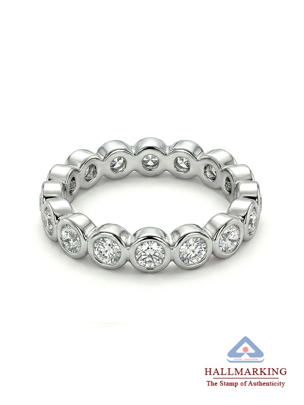 Luminia Bezel-Set CZ Eternity Women's Ring