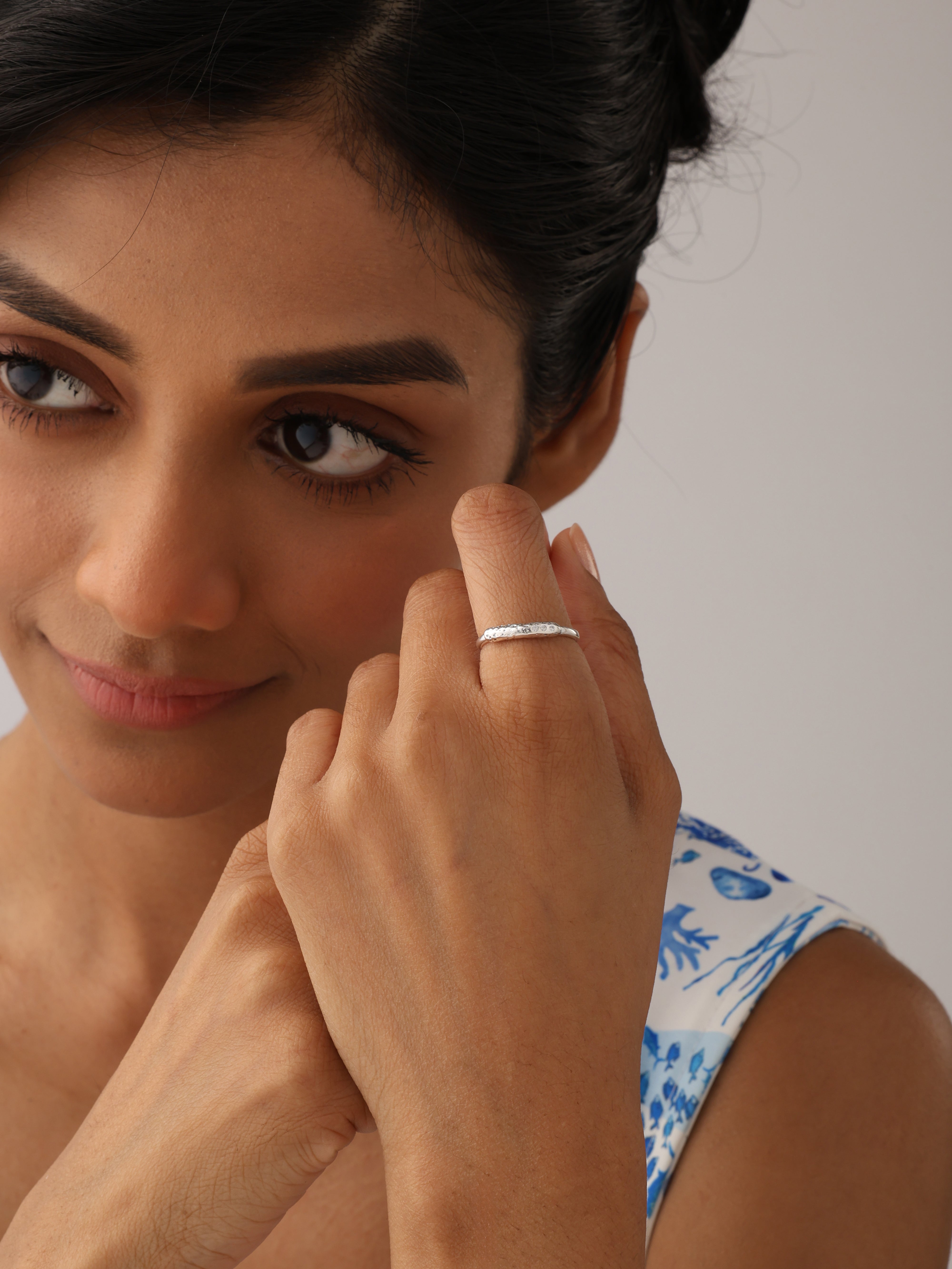 Silver Stud Ring