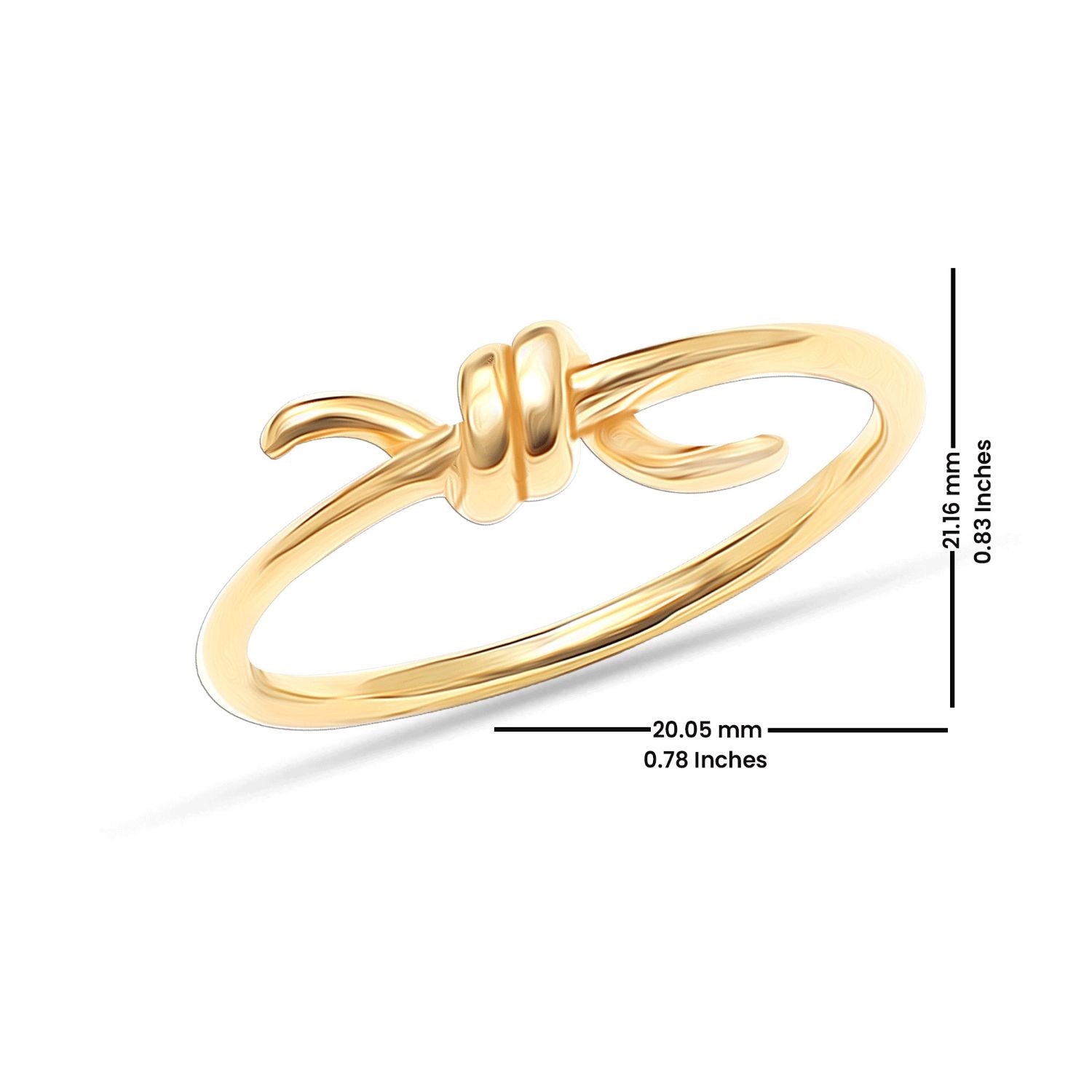 925 Sterling Silver Rose Gold Plated Ring for Women & Girls