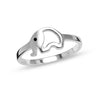 925 Sterling Silver Openwork Lovely Elephant Band Stackable Rings for Women