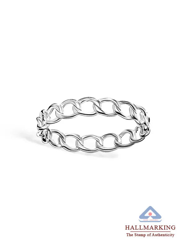 Dainty Open Chain Stackable Ring for Women