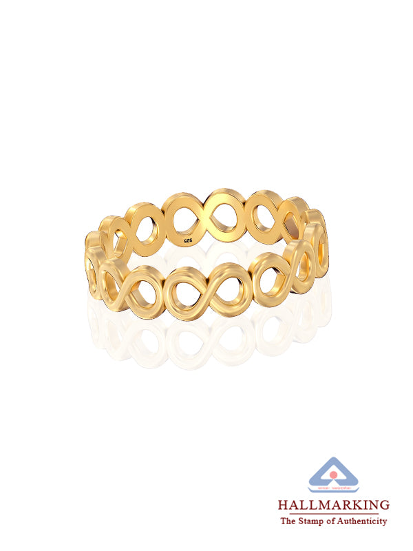 14K Gold-Plated Infinity Charm Ring