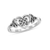 925 Sterling Silver Stackable Celtic Knot Wedding Band Finger Ring for Teens Women
