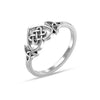 925 Sterling Silver Stackable Celtic Knot Wedding Band Finger Ring for Teens Women