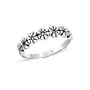 925 Sterling Silver Daisy Flower Wedding Finger Rings for Women Teen