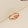 925 Sterling Silver Rose Gold-Plated Crown & Interwined Hearts Wedding Band Rings for Women Teen
