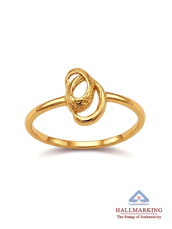 Aurora Gold Abstract Loop Ring