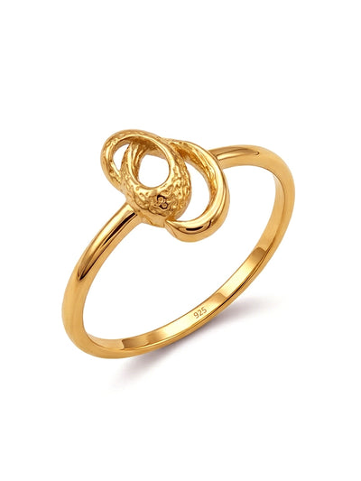 Aurora Gold Abstract Loop Ring
