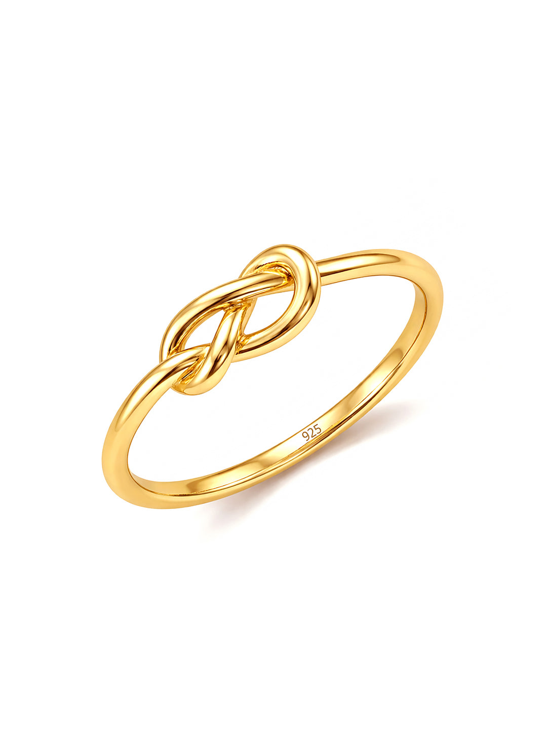 Golden Embrace Classic Knot Ring