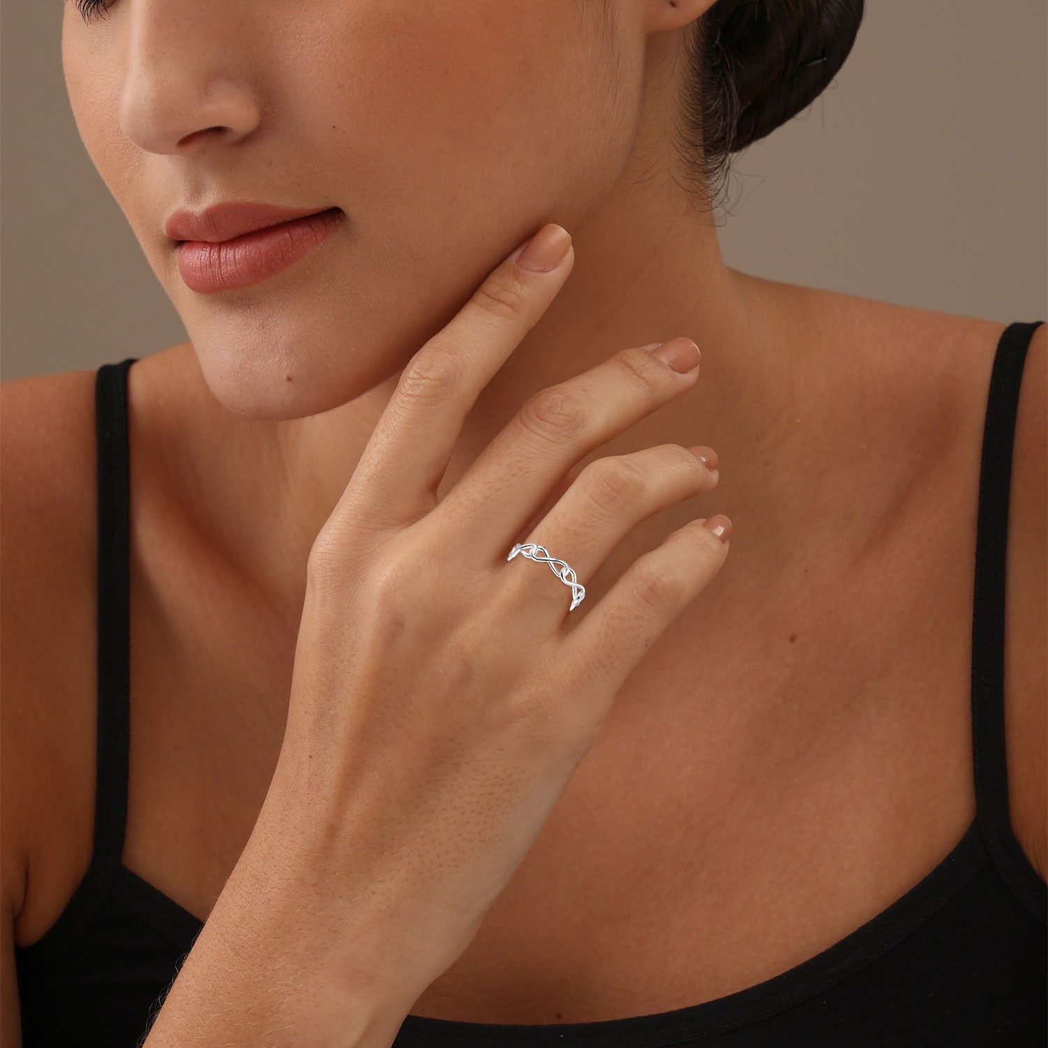 Sterling Silver Infinity Figure 8 Ring – High-Polish Symbol Of Everlasting Love, Gift Box Included