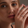 925 Sterling Silver Hammer Textured Band Ring for Women