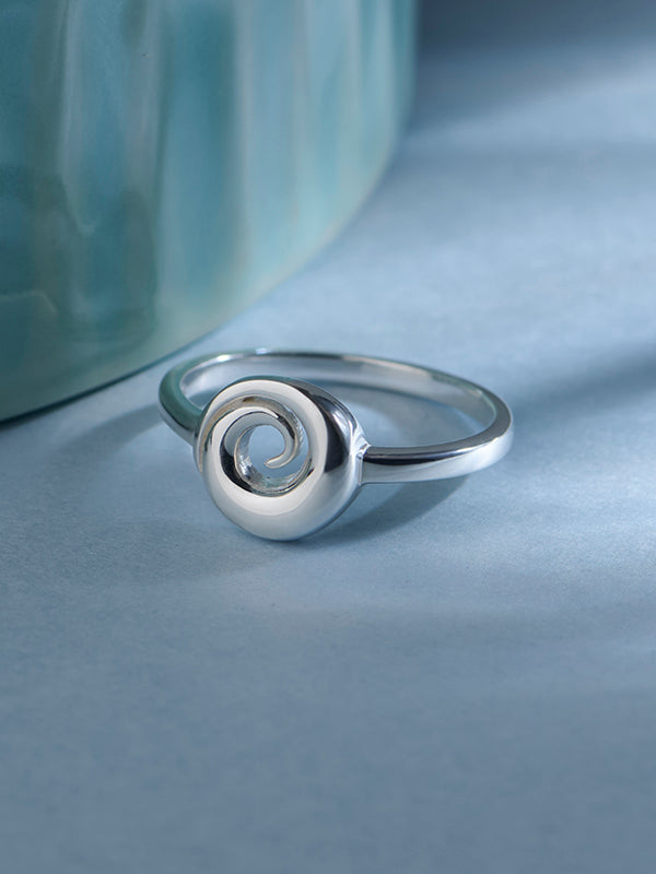 Spiral Soft Curves Finger Ring