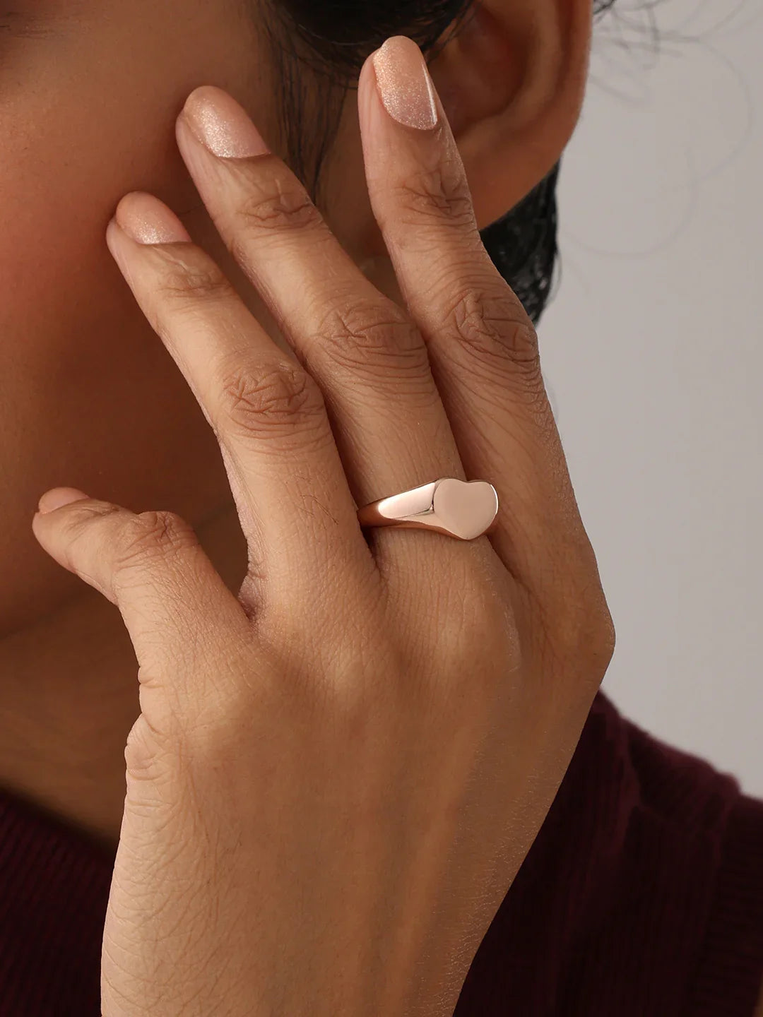 Rose Gold Signet Ring