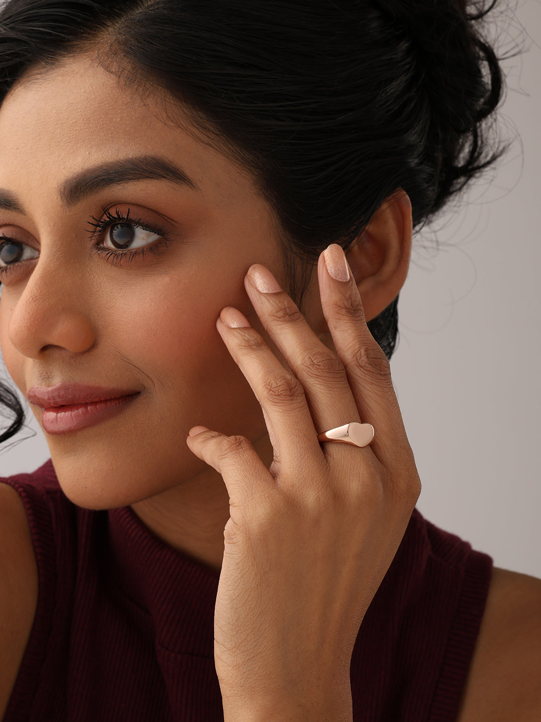 Rose Gold Signet Ring