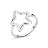 925 Sterling Silver Star Shape Ring for Women