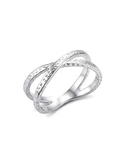Siora Polished Intertwined Finger Ring for Women