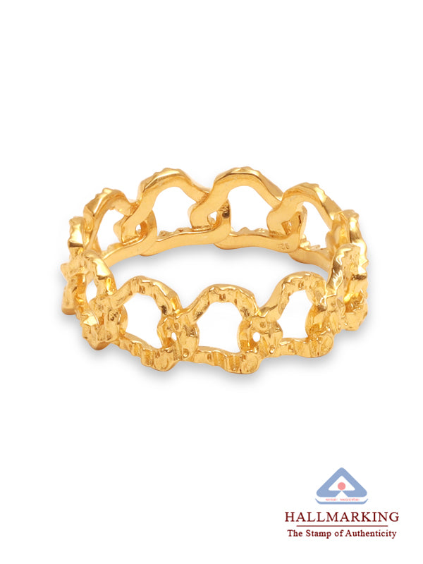 Keira Textured Eternity Ring For Women