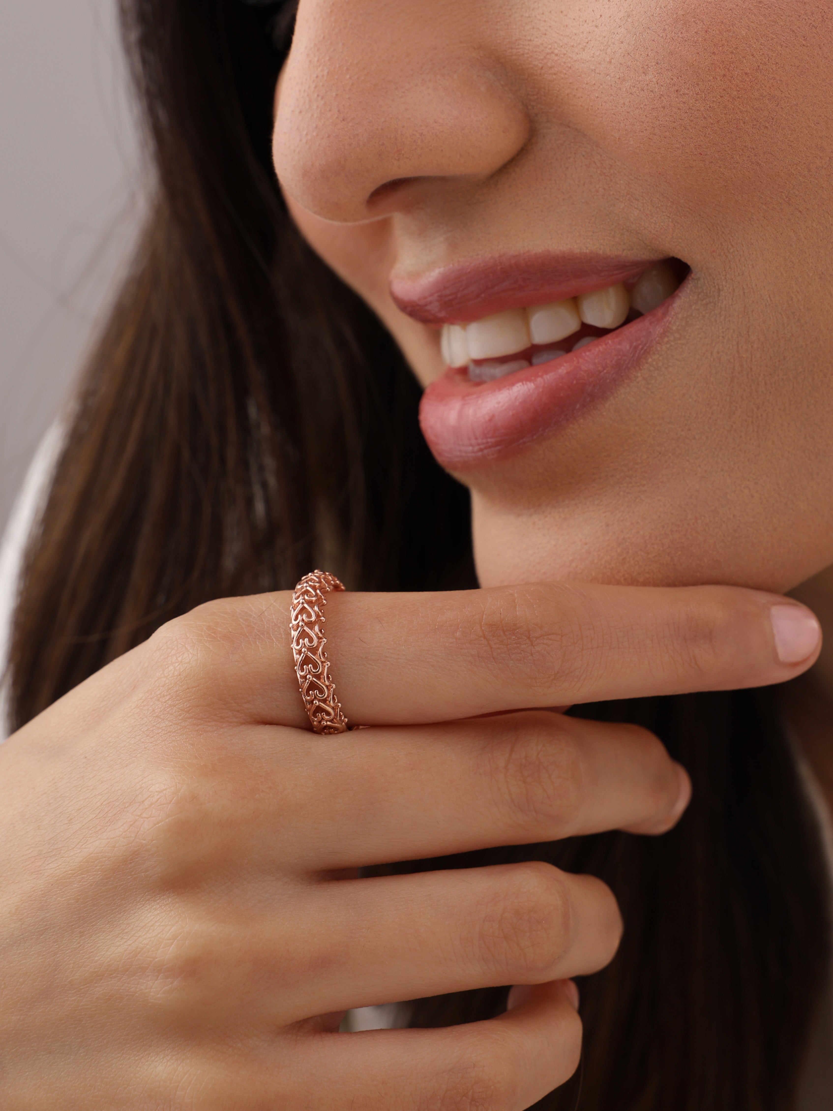 Rose Gold Statement Ring