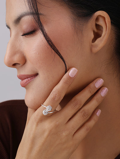 Nyra Contemporary Statement Finger Ring for Women