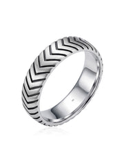 Freccia Chevron Arrow Men's Band Ring