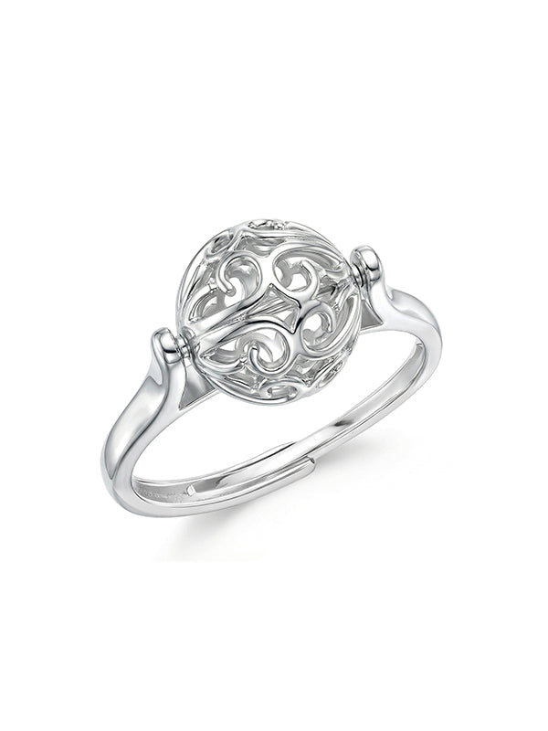 Myra sleek statement sterling silver ring for women