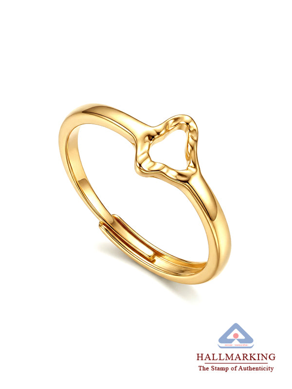 Vanya Assymetric Textured Finger ring for Women