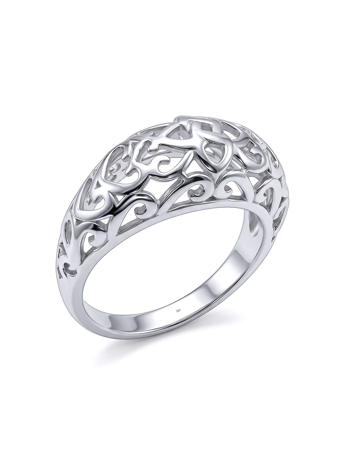 Round Shape Ring in Silver
