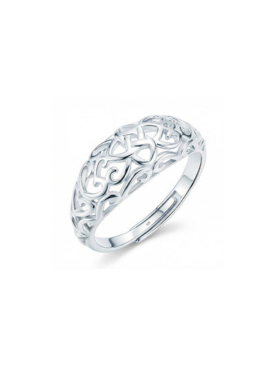 Round Shape Ring in Silver
