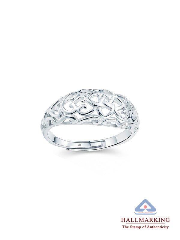 Round Shape Ring in Silver
