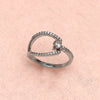 925 Sterling Silver Designer Cz Finger Ring for Women and Girls Adjustable Size