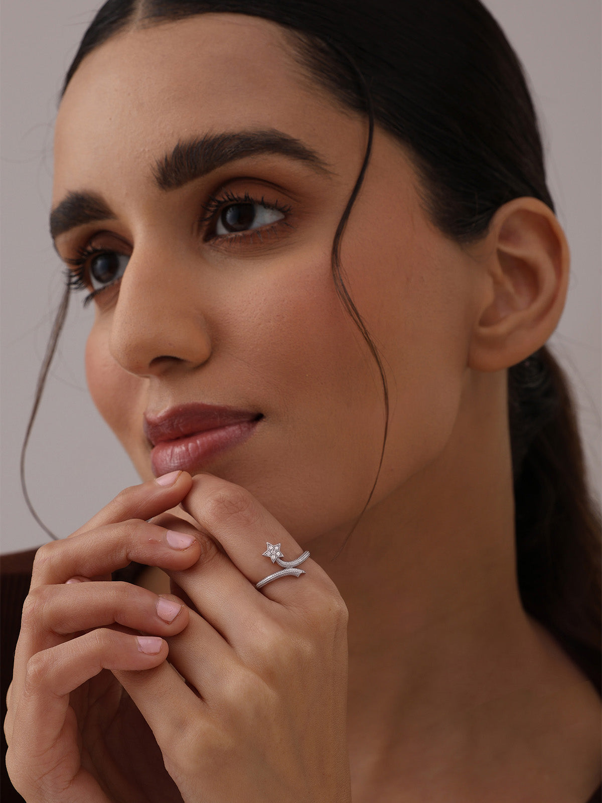 Stellara CZ Star Open Ring
