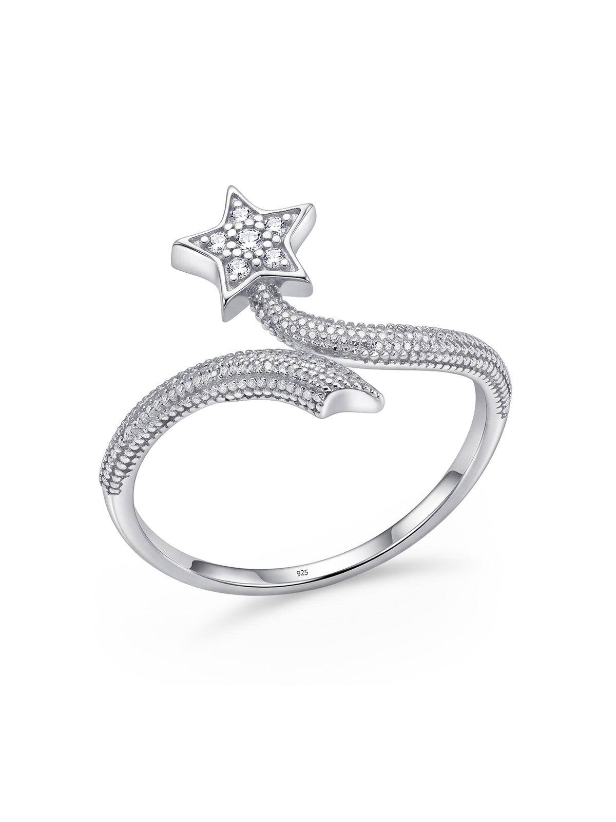 Stellara CZ Star Open Ring