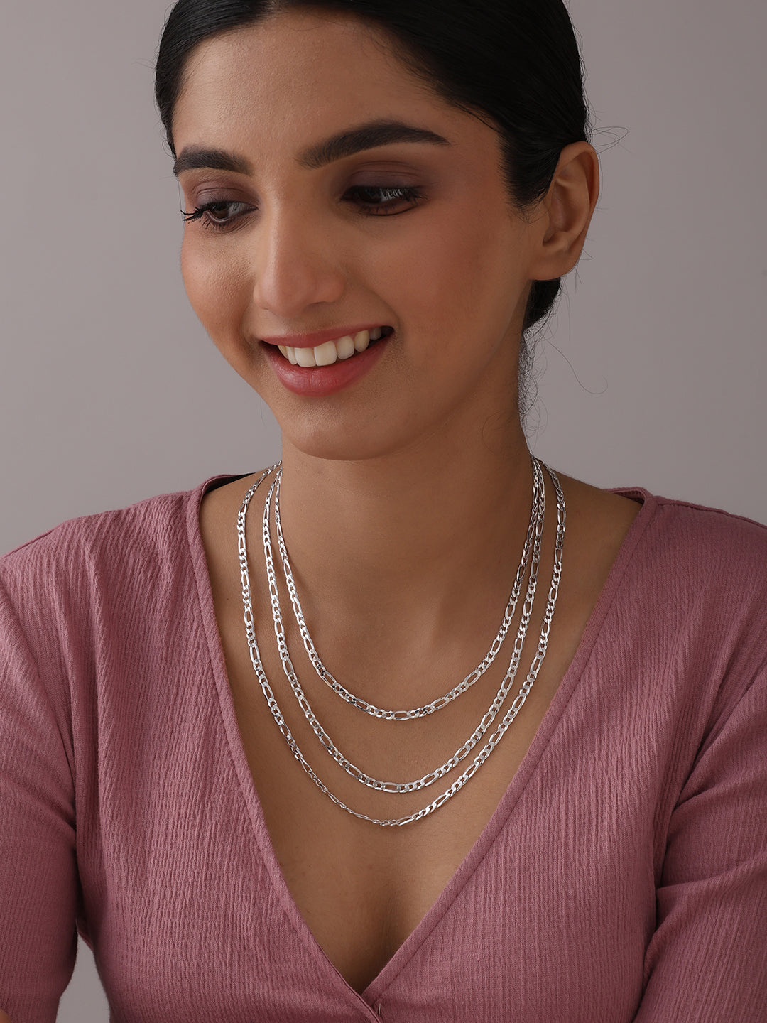 Italian Diamond-Cut Figaro Chain