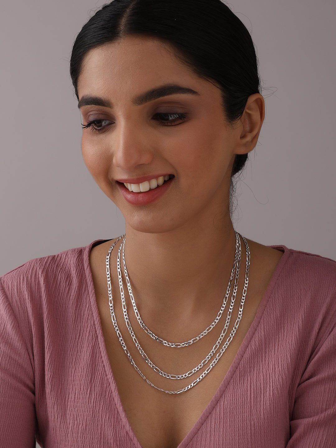 Italian Diamond-Cut Figaro Chain