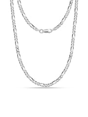 Italian Diamond-Cut Figaro Chain