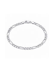 Italian Diamond-Cut Figaro Chain