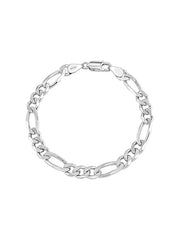 Italian Diamond-Cut Figaro Chain
