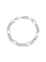 Italian Diamond-Cut Figaro Chain - Men