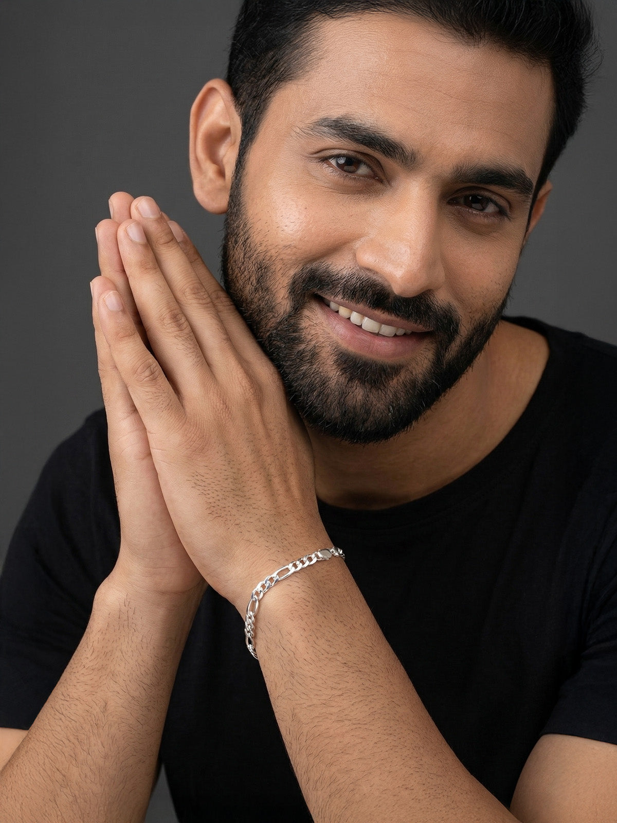 Italian Diamond-Cut Figaro Chain