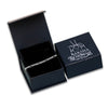 925 Sterling Silver Italian Diamond-Cut Figaro Link Chain Bracelet With Raksha Bandhan Gift Box For Brother