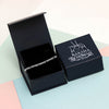 925 Sterling Silver Italian Diamond-Cut Figaro Link Chain Bracelet With Raksha Bandhan Gift Box For Brother
