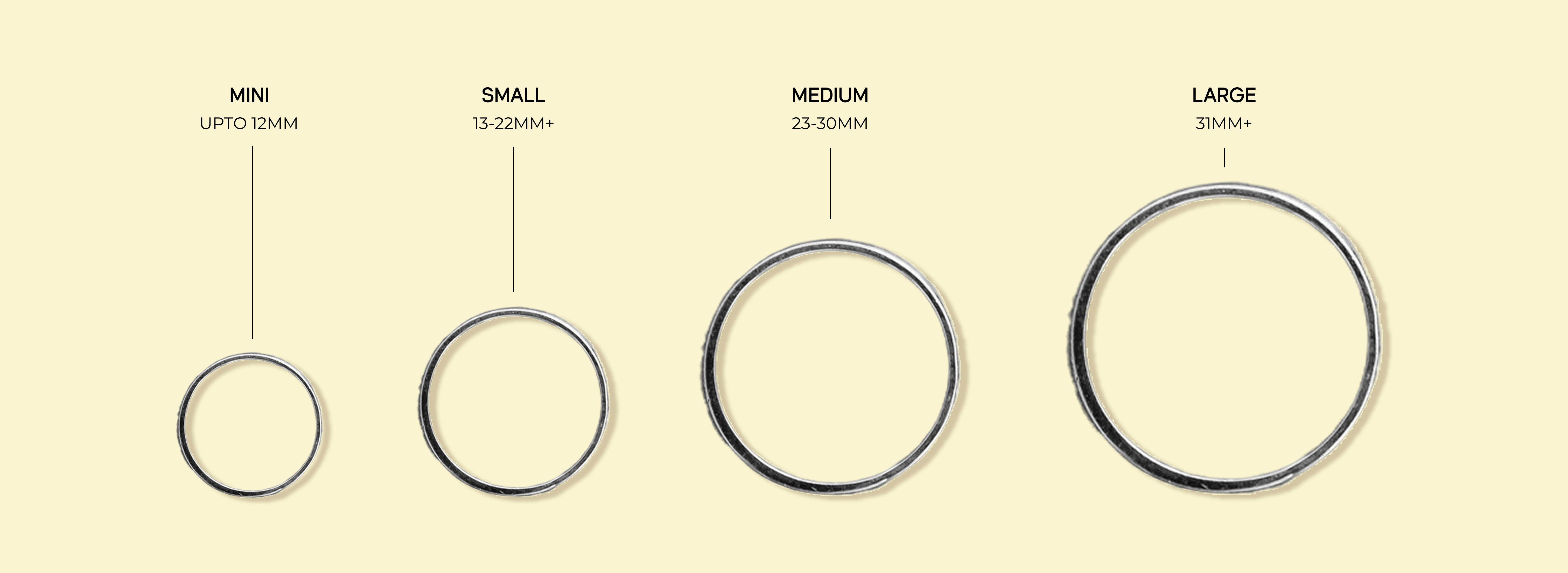 EARRING  SIZE GUIDE