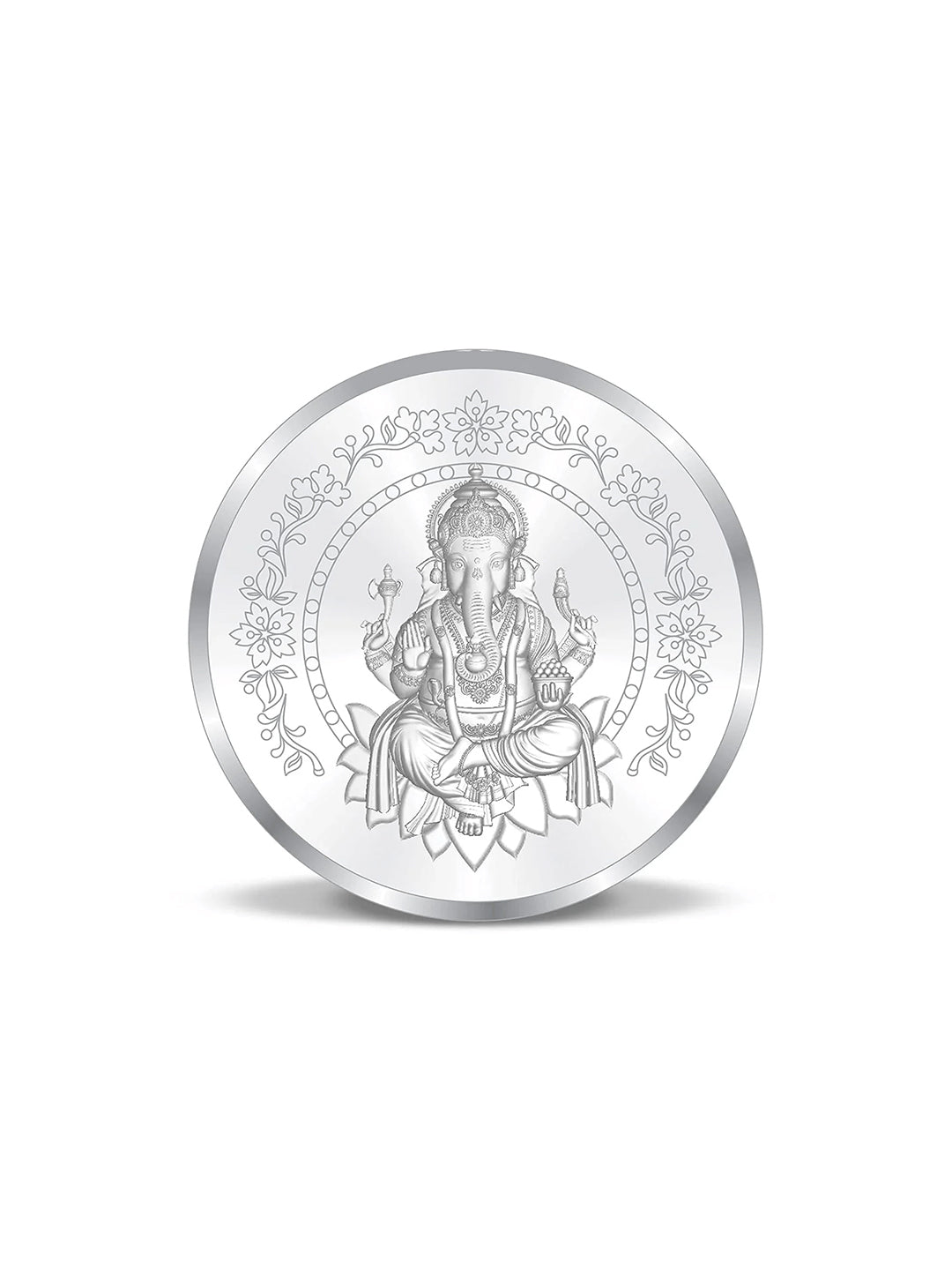 BIS Hallmarked Ganesh Lakshmi 999 Pure Silver Coin