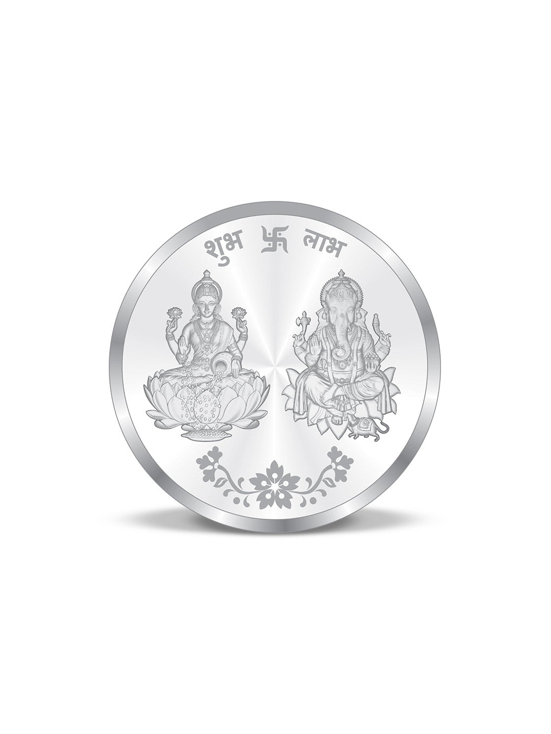 BIS Hallmarked Shree Laxmi & Lord Ganesha 999 Pure Silver Coin