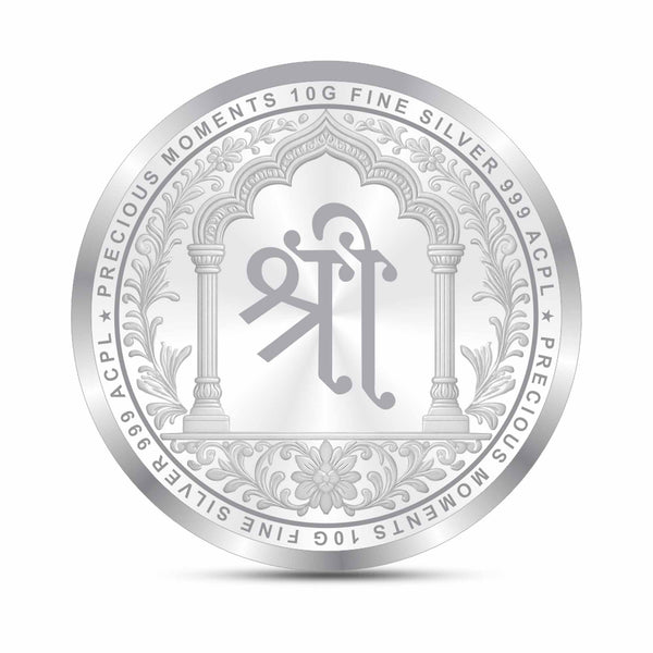 BIS Hallmarked Laxmi Ganesh & Saraswati Silver Coin With 999 Purity