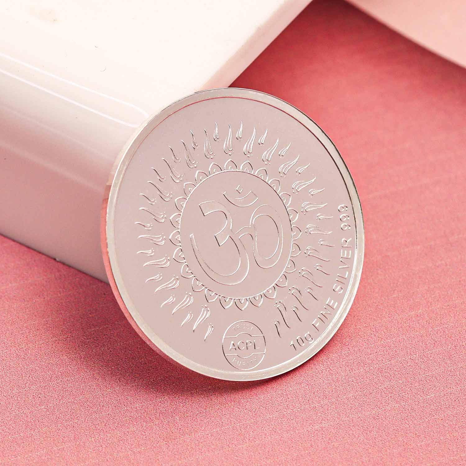 BIS Hallmarked Shree Laxmi & Lord Ganesha 999 Pure Silver Coin