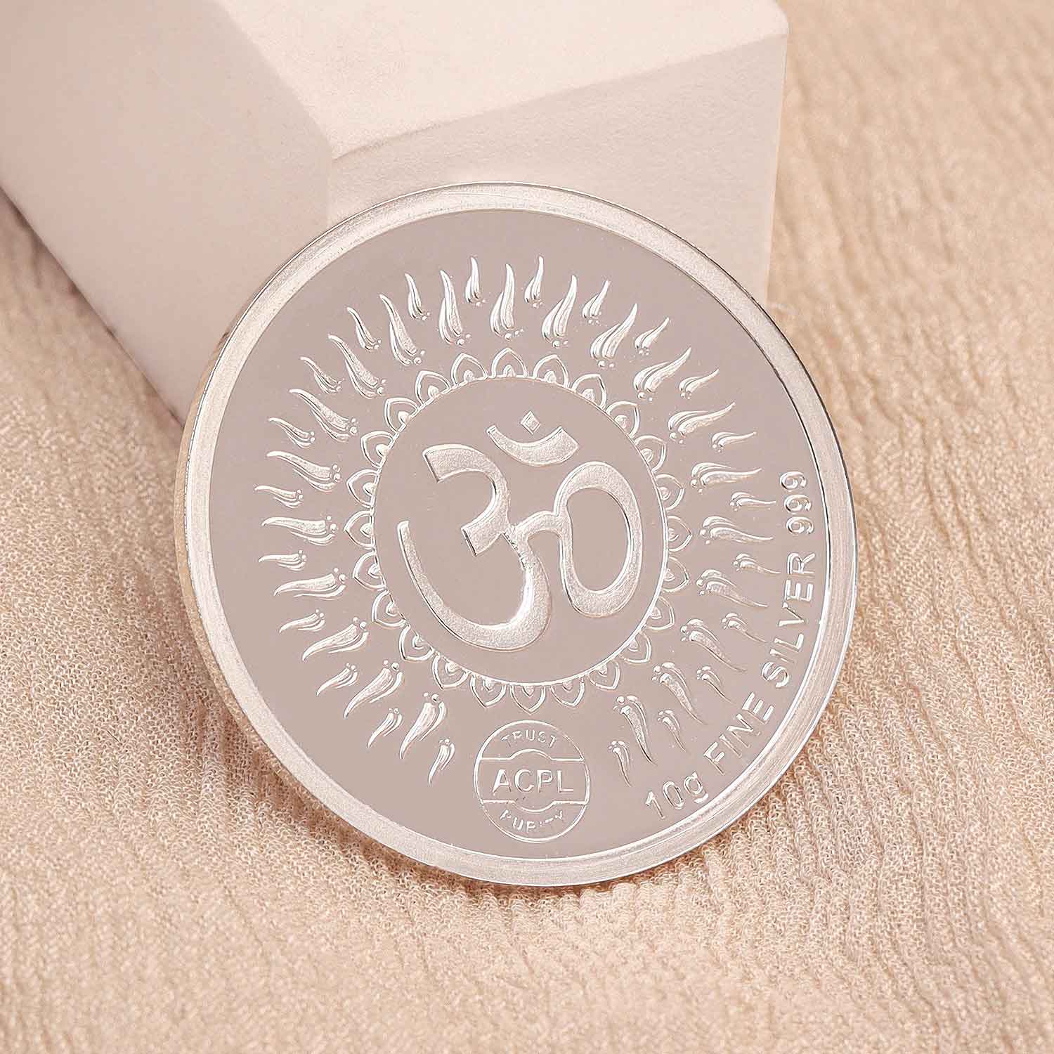 BIS Hallmarked Ganesh Lakshmi 999 Pure Silver Coin