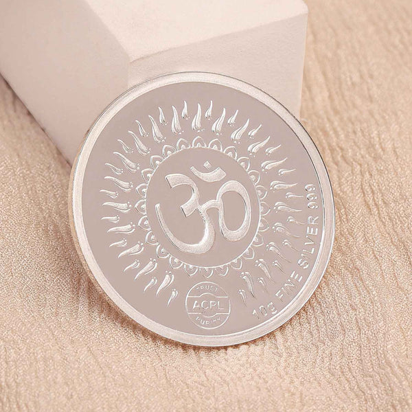 BIS Hallmarked Ganesh Lakshmi 999 Pure Silver Coin