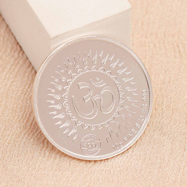 BIS Hallmarked Lord Hanuman ji 10GM 999 Pure Silver Coin
